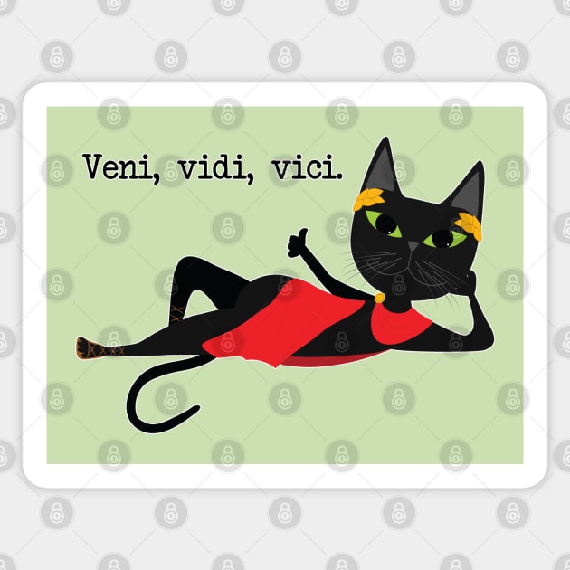 Veni Vidi Vici Sticker by uncutcreations